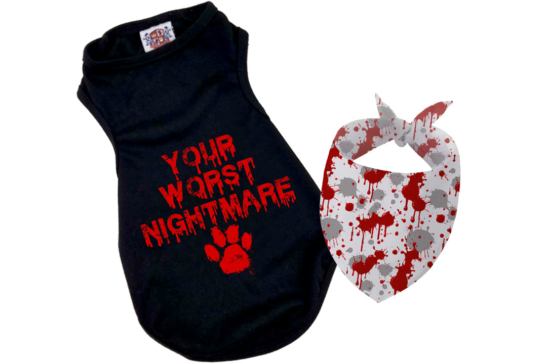 Halloween Dog Bandana Costume | Your Worst Nightmare